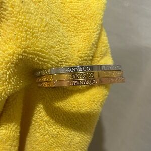 Tiffany Style Bangle Set